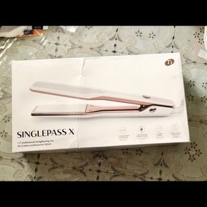 NEW T3 SinglePass X 1.5" RoseGold/ White Flat Iron